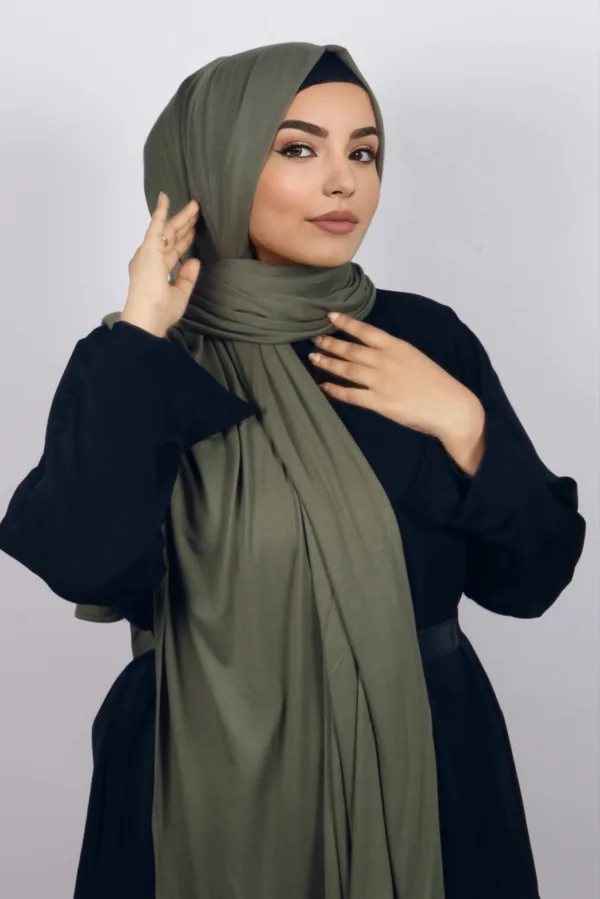 63BFF91A-948B-43A2-B6F3-226A20BA8FB5-1.jpeg Bamboo Green Premium Jersey Hijab - Image 1