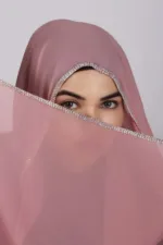 Pink Crystal Hijab - Image 2