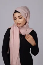 Cherry Blossom Crinkled Cotton Hijab