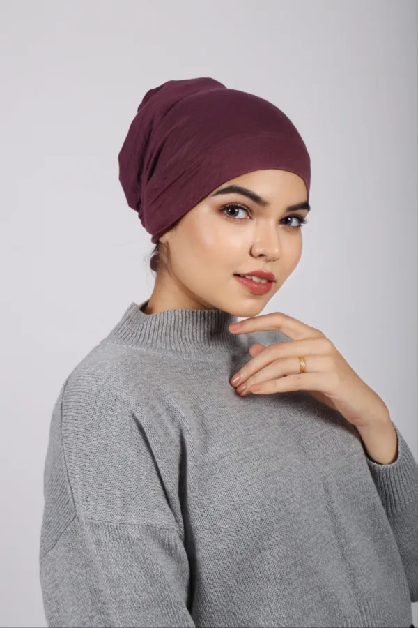 Mulberry Tieback Hijab Cap - Image 1