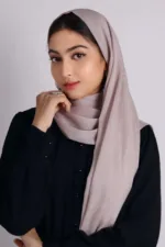 Rose Cider Shimmer Chiffon Hijab - Image 2
