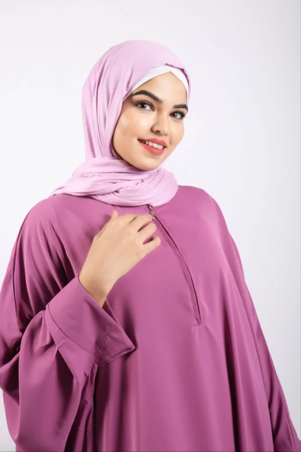 Parisa Kaftan Abaya with Zipper - Barbie - Image 5