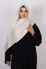 Vanilla Medina Silk Hijab - Image 3