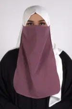 Dusty Mauve Half Niqab