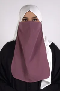 Dusty Mauve Half Niqab
