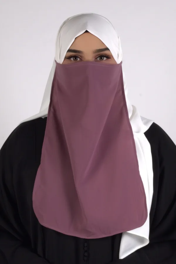 Dusty Mauve Half Niqab - Image 1