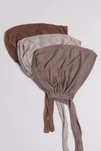 Earthy Tones Set of 3 Tie back Hijab Caps