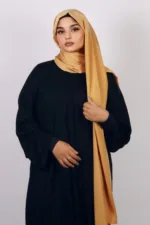 Matt Gold Medina Silk Hijab - Image 2