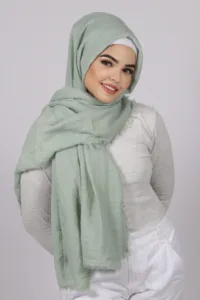 Honeydew Premium Crinkled cotton Hijab