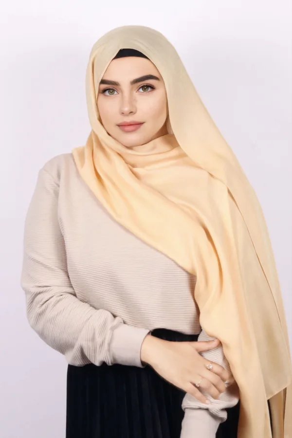 Custard Cream Modal Hijab - Image 3