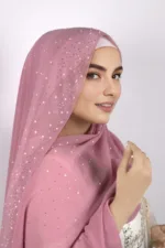 Bubblegum Lilac Moon Drop Chiffon Hijab