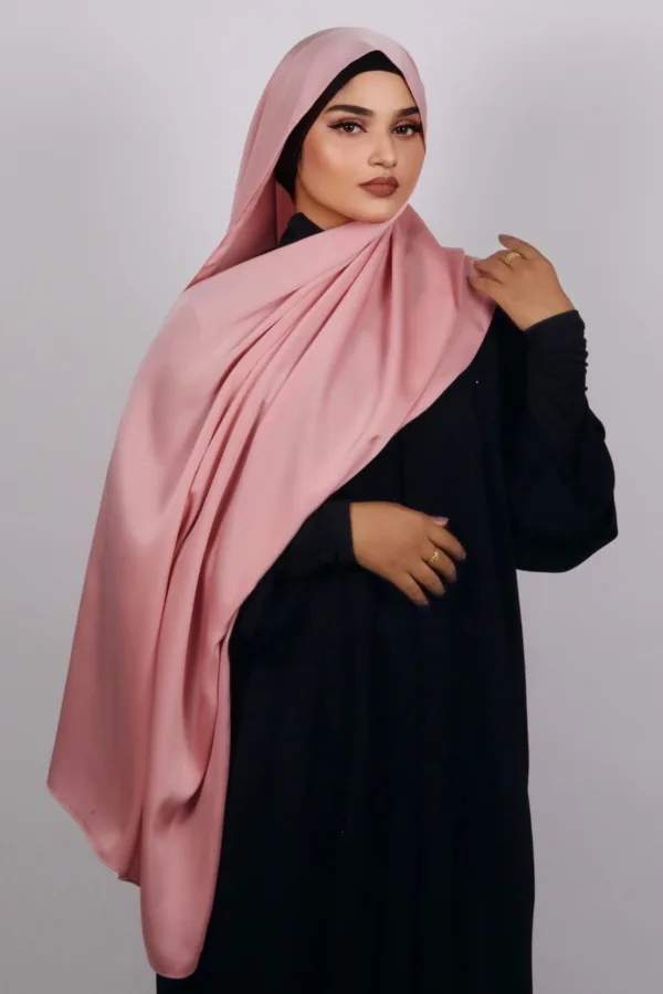 Lotus Blush Medina Silk Hijab - Image 3