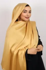 Gold Shimmer Viscose Hijab - Image 3