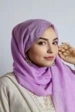 Lavender Cotton Stone Drop Hijab