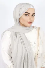 Ash Moon Drop Chiffon Hijab