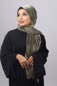 Starlight Metallic Ribbed Hijab