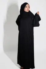 Seher Classic Emirati Abaya - Black - Image 3