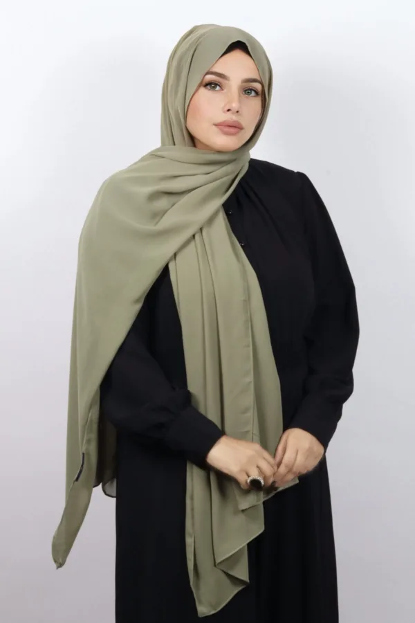 7B1E8FD9-C6FA-4B4C-AE4E-2FE8C188FC9A.jpeg Guacamole Supreme Georgette Hijab - Image 1