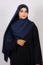 Royal Navy Medina Silk Hijab - Image 3