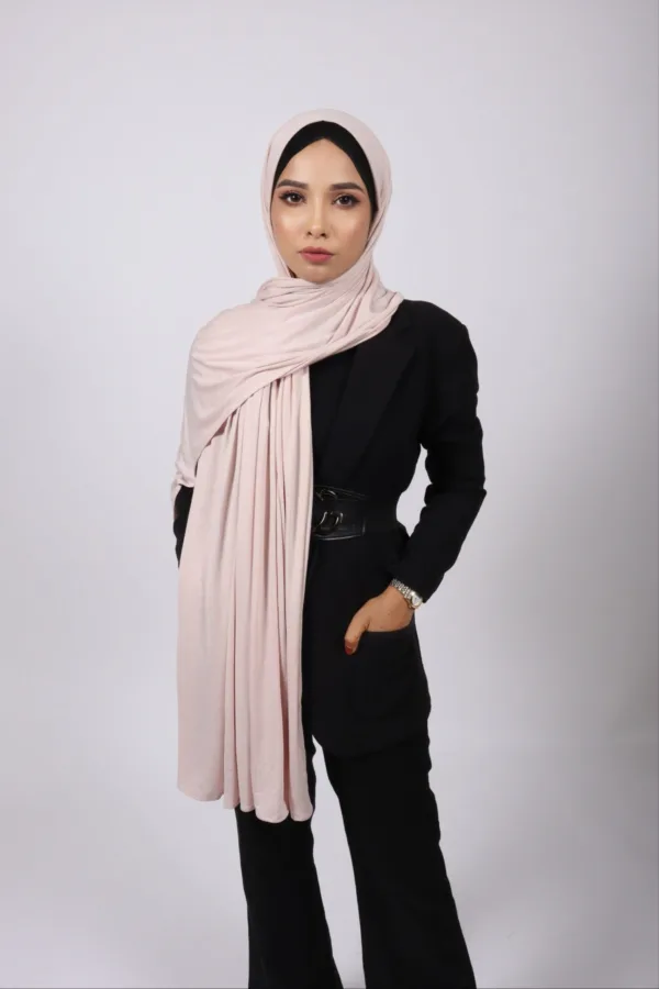 White Rose Premium Jersey Hijab - Image 2