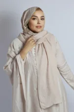 Rice Cotton Stone Drop Hijab - Image 2