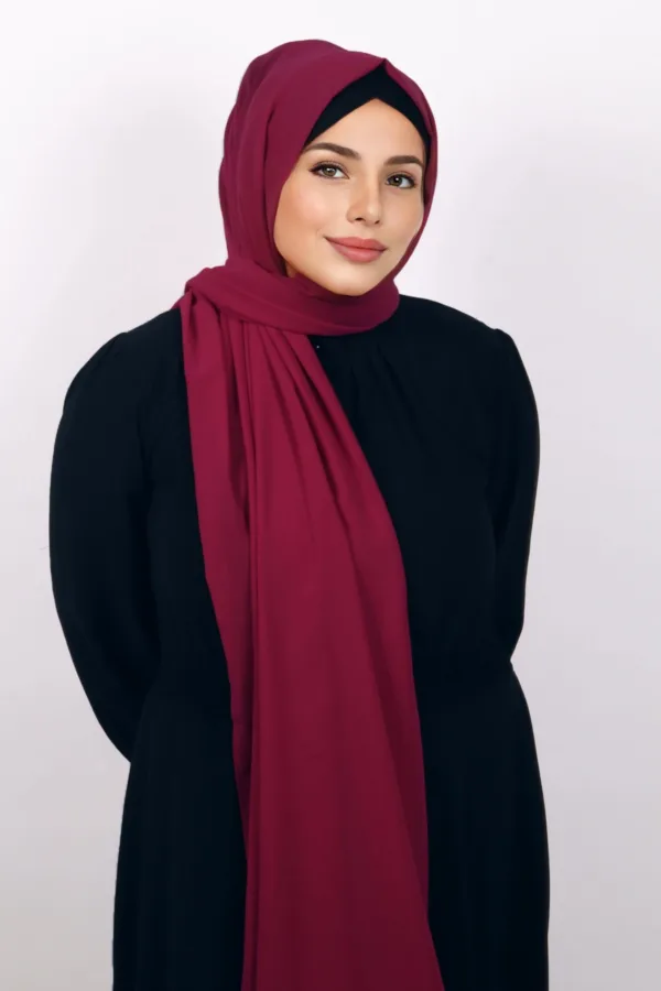 Viva Magenta Supreme Georgette Hijab - Image 1