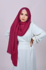 Cranberry Classic Cotton Hijab - Image 2