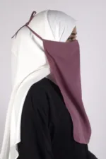 Dusty Mauve Half Niqab - Image 2