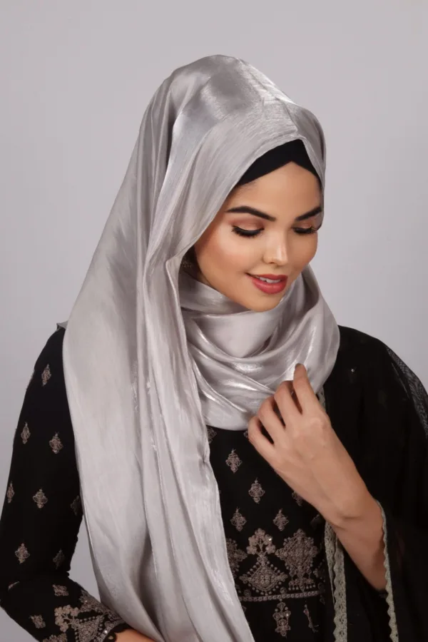 White Gold  Premium Oranza Hijab - Image 2