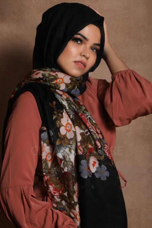Imperial Floral Premium Viscose Hijab - Image 2