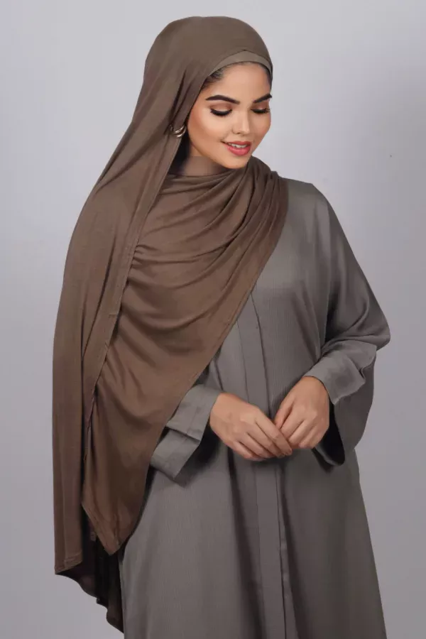 Hazelnut Classic Jersey Hijab - Image 2