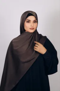 Deep Trouffle  Medina Silk Hijab