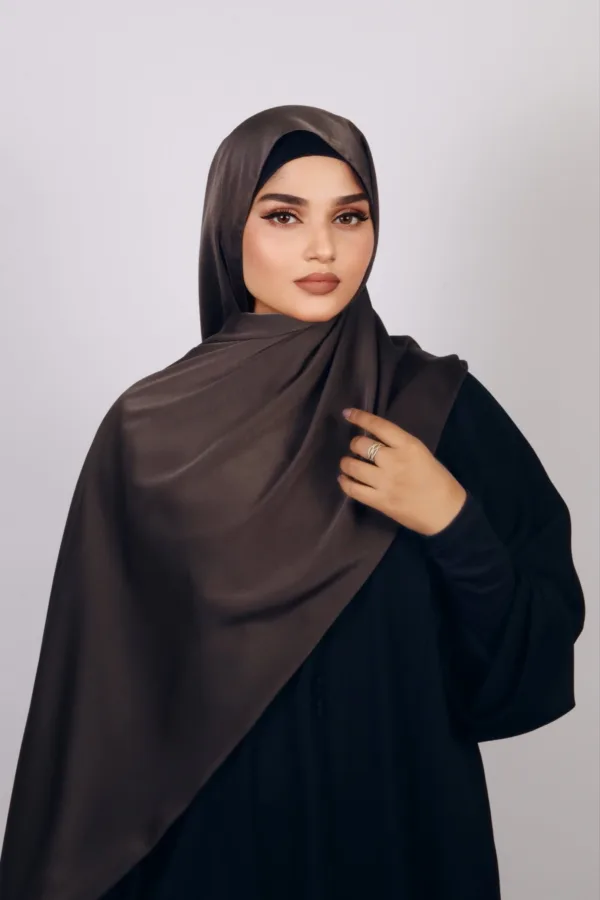 8A1DA85B-78E9-4AC2-8685-2AD3006E3D9A-1.jpeg Deep Trouffle Medina Silk Hijab - Image 1