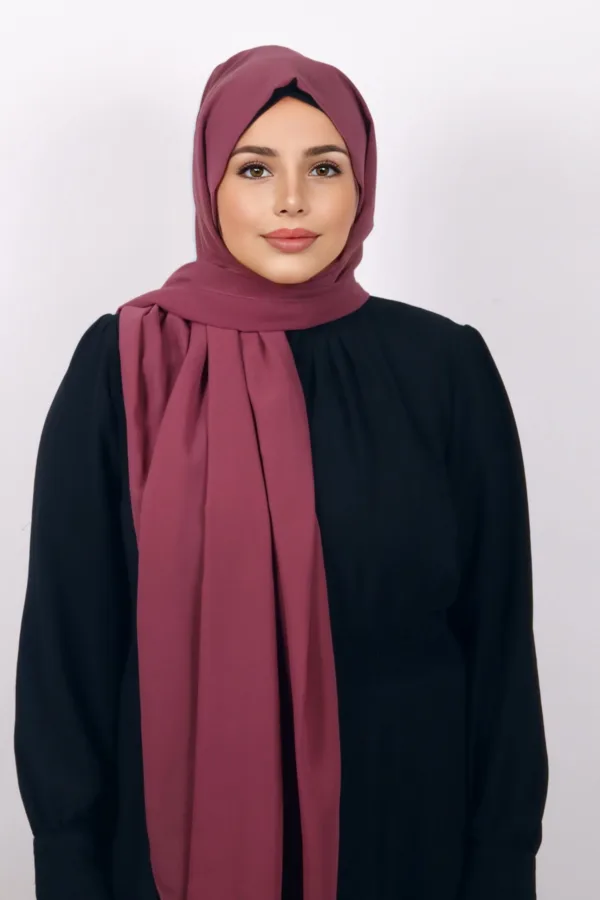 Dusty Pink Supreme Georgette Hijab - Image 1