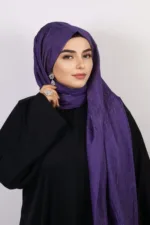 Royal Purple Shimmer Chiffon Hijab
