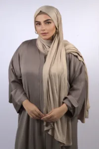 Vintage Beige Classic Jersey Hijab