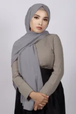 Silver Fox Premium Chiffon Hijab - Image 2