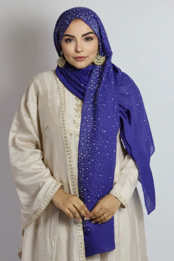 Nile Cotton Stone Drop Hijab - Image 2