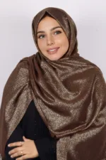 Bronze Premium Zari Hijab - Image 3