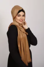 Bronze Gold Luxe Silk Hijab - Image 3