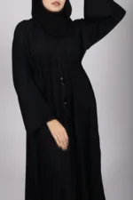 Amaira Flared Emirati Abaya - Black - Image 2