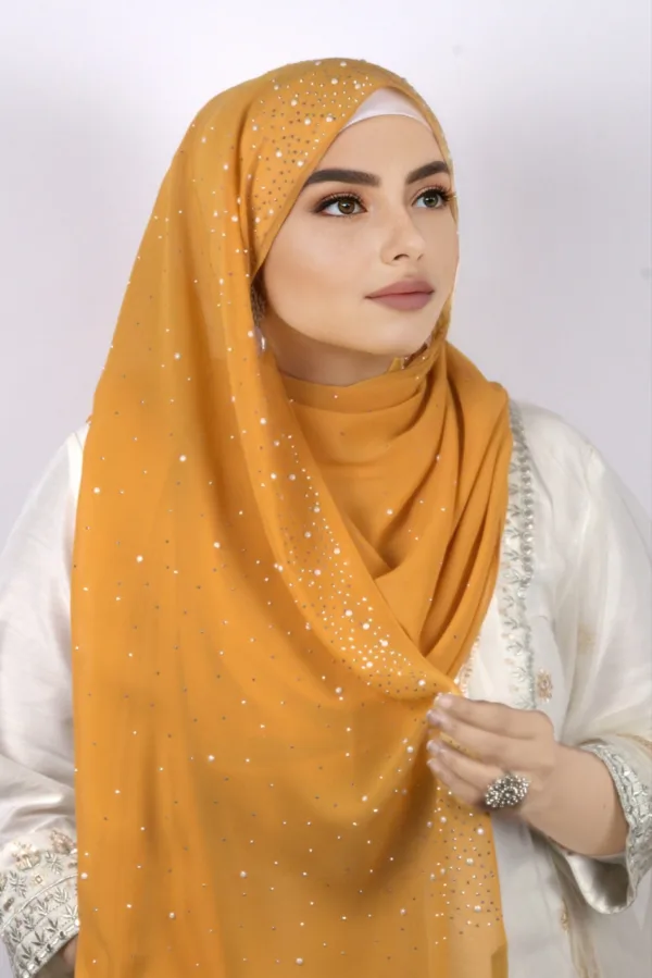 Alphonso Moon Drop Chiffon Hijab - Image 2