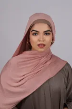 Salmon Classic Jersey Hijab - Image 2