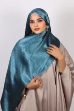 Electra Marble Satin Hijab - Image 2