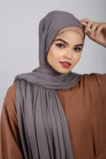 Slate Premium Jersey Hijab - Image 3
