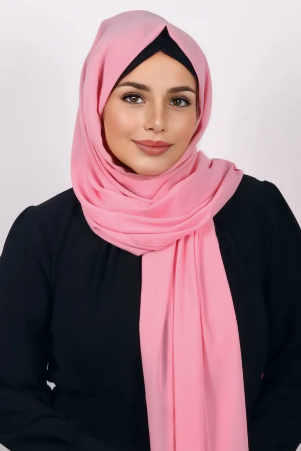 Pink Lemonade Supreme Georgette Hijab - Image 1