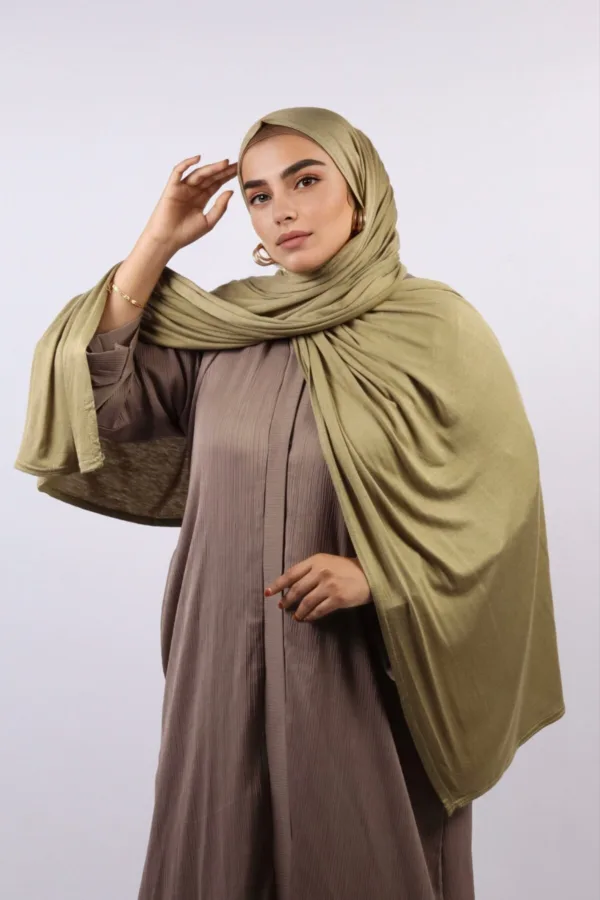 Pistachio Classic Jersey Hijab - Image 3