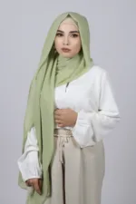 Pistachio Premium Chiffon Hijab - Image 2