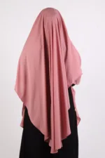 Arwa Firdaus Khimar Puce Pink - Image 3