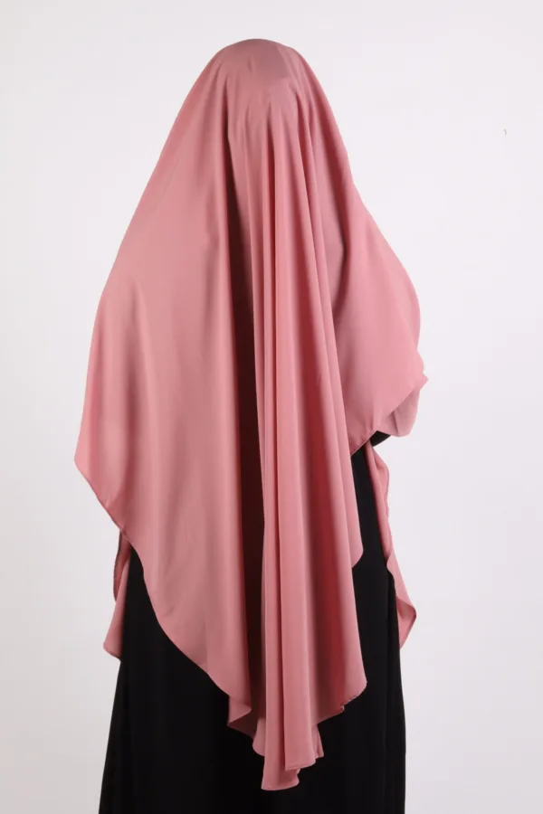Arwa Firdaus Khimar Puce Pink - Image 3